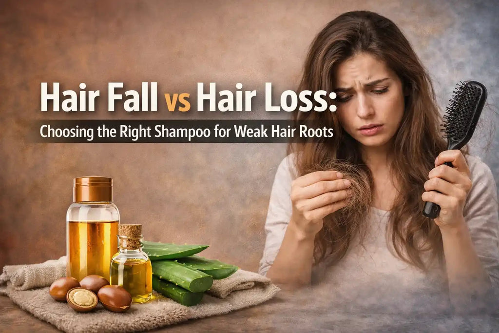 Hair Fall vs Hair Loss Choosing the Right Shampoo for Weak Hair Roots