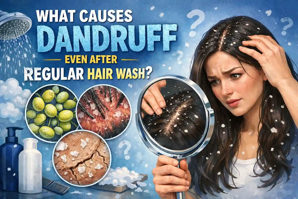 Causes of dandruff after wash