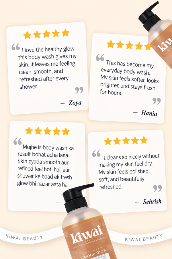 ALMOND GLOW - BODYWASH - Kiwai